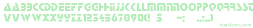 Stopc Font – Green Fonts on White Background