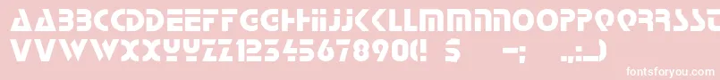 Stopc Font – White Fonts on Pink Background