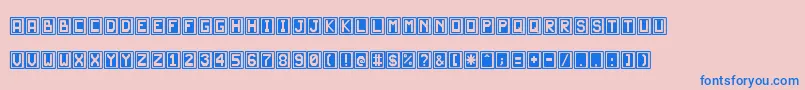 JdScarabeo Font – Blue Fonts on Pink Background