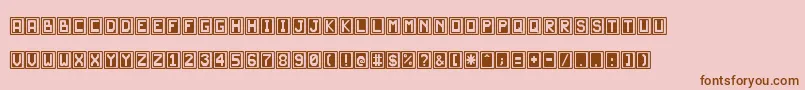 JdScarabeo Font – Brown Fonts on Pink Background