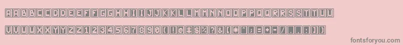 JdScarabeo Font – Gray Fonts on Pink Background