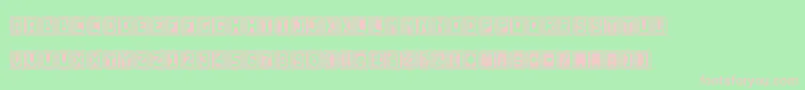 JdScarabeo Font – Pink Fonts on Green Background