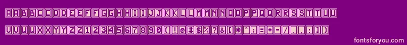 JdScarabeo Font – Pink Fonts on Purple Background