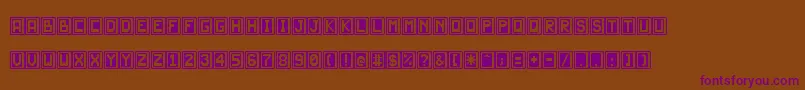 JdScarabeo Font – Purple Fonts on Brown Background