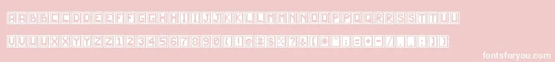 JdScarabeo Font – White Fonts on Pink Background