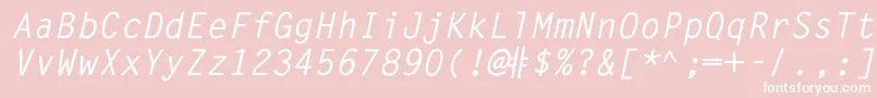 WordGothic Font – White Fonts on Pink Background