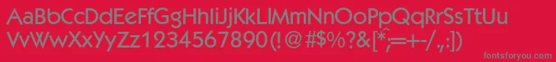 K792GeometricalMediumRegular Font – Gray Fonts on Red Background