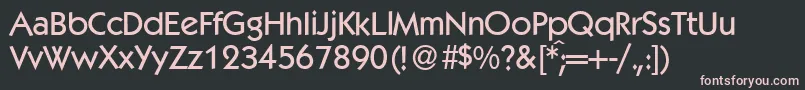 K792GeometricalMediumRegular Font – Pink Fonts on Black Background
