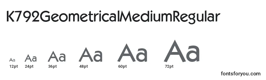K792GeometricalMediumRegular Font Sizes