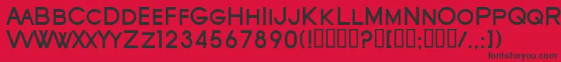 SfOldRepublicScBold Font – Black Fonts on Red Background