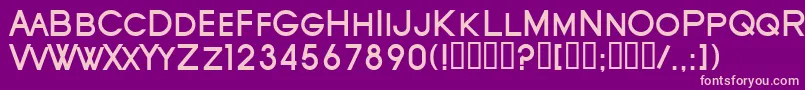 SfOldRepublicScBold Font – Pink Fonts on Purple Background