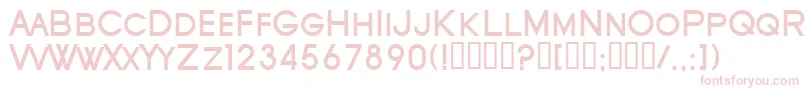 フォントSfOldRepublicScBold – ピンクのフォント