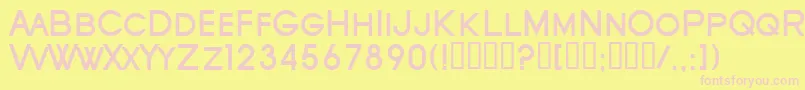 SfOldRepublicScBold Font – Pink Fonts on Yellow Background