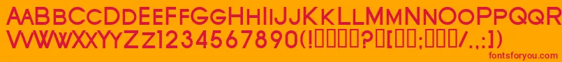 SfOldRepublicScBold Font – Red Fonts on Orange Background