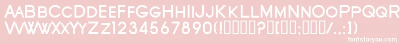 フォントSfOldRepublicScBold – ピンクの背景に白い文字