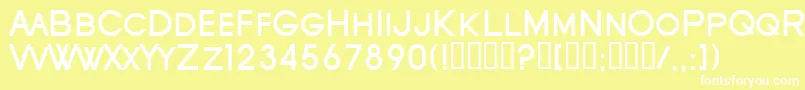 SfOldRepublicScBold Font – White Fonts on Yellow Background