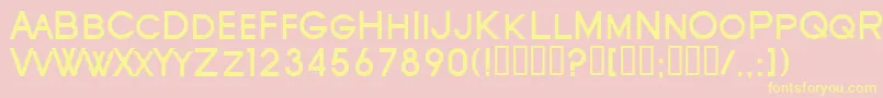 SfOldRepublicScBold Font – Yellow Fonts on Pink Background