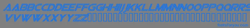 Vipesi Font – Blue Fonts on Gray Background