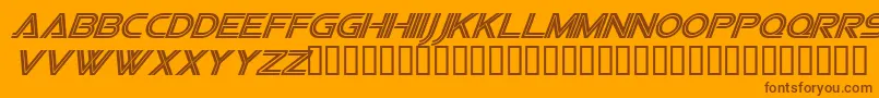 Vipesi Font – Brown Fonts on Orange Background