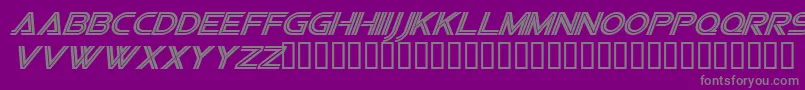 Vipesi Font – Gray Fonts on Purple Background
