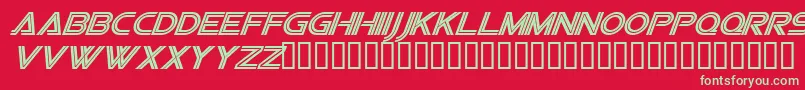 Vipesi Font – Green Fonts on Red Background