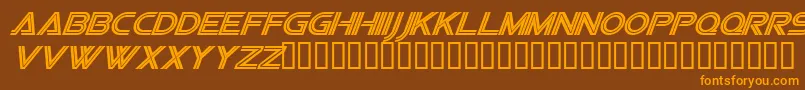 Vipesi Font – Orange Fonts on Brown Background