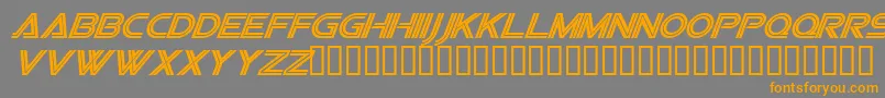 Vipesi-Schriftart – Orangefarbene Schriften auf grauem Hintergrund