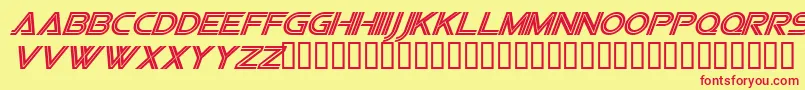 Vipesi Font – Red Fonts on Yellow Background