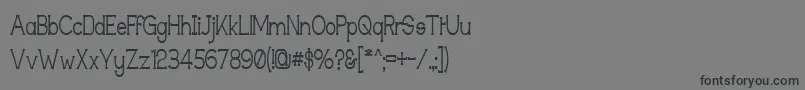 TechnicallyInsaneNarrow Font – Black Fonts on Gray Background