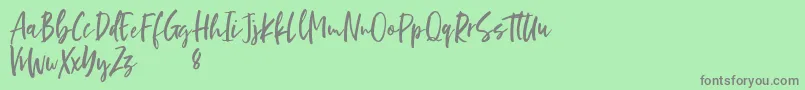 Darkside Font – Gray Fonts on Green Background
