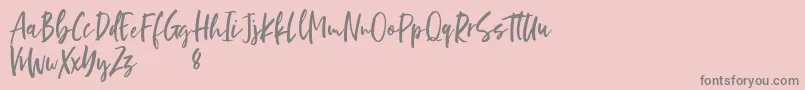 Darkside Font – Gray Fonts on Pink Background