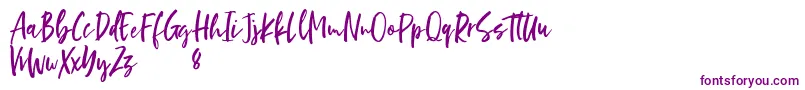 Darkside Font – Purple Fonts on White Background