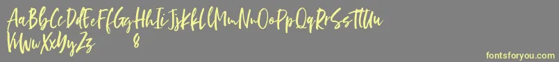 Darkside Font – Yellow Fonts on Gray Background