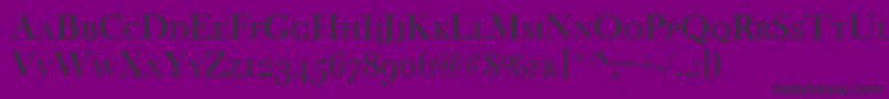 Baskervilleoldfacscd Font – Black Fonts on Purple Background