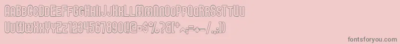 ElbarisOutline Font – Gray Fonts on Pink Background
