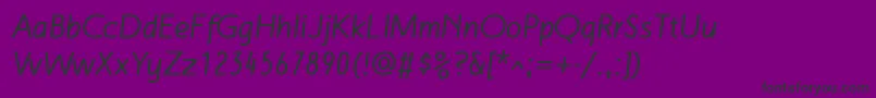 MalvernLfBoldItalic Font – Black Fonts on Purple Background
