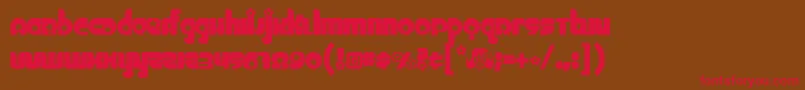 Chick ffy Font – Red Fonts on Brown Background
