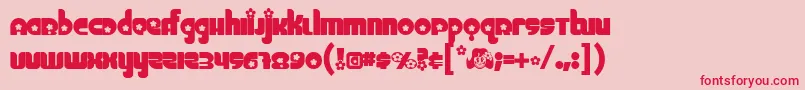Chick ffy Font – Red Fonts on Pink Background