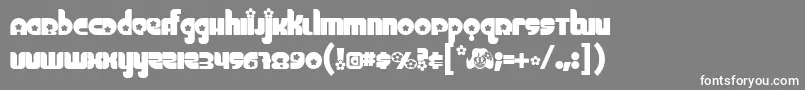 Chick ffy Font – White Fonts on Gray Background