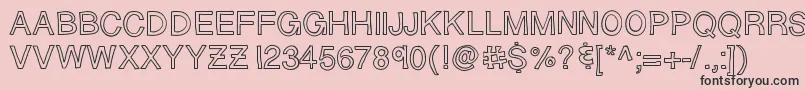 Sloppyhollow Font – Black Fonts on Pink Background