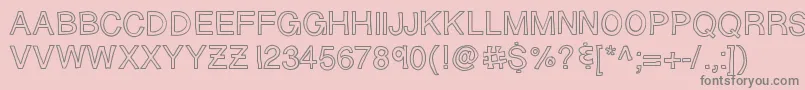 Sloppyhollow Font – Gray Fonts on Pink Background