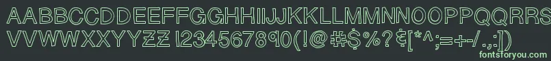 Sloppyhollow Font – Green Fonts on Black Background