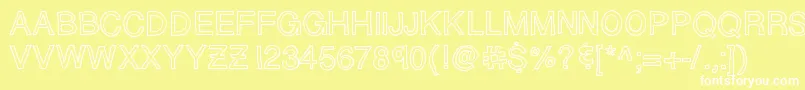 Sloppyhollow Font – White Fonts on Yellow Background