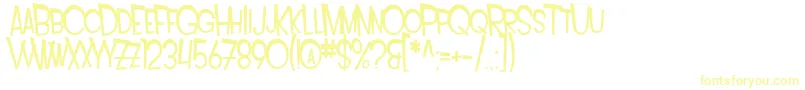 SfIntoxicatedBluesExtended-fontti – keltaiset fontit