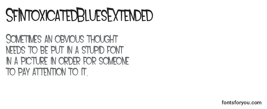 SfIntoxicatedBluesExtended-fontti