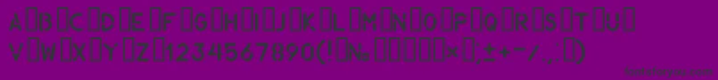 Gost1419296Part3 Font – Black Fonts on Purple Background