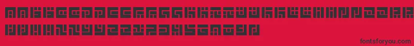 SymvolaTrio Font – Black Fonts on Red Background