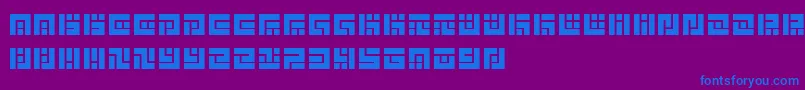 SymvolaTrio Font – Blue Fonts on Purple Background