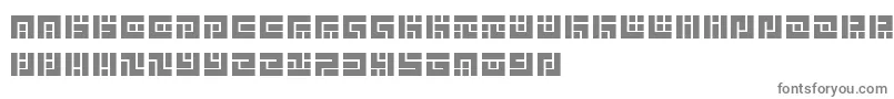 SymvolaTrio-fontti – harmaat kirjasimet valkoisella taustalla