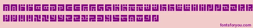 SymvolaTrio Font – Purple Fonts on Pink Background